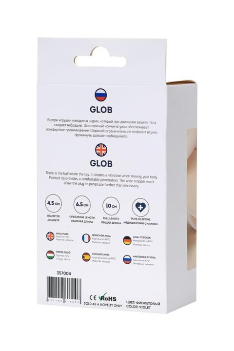 ToDo Glob Violet Anal Plug ToDo Glob Violet Anal Plug