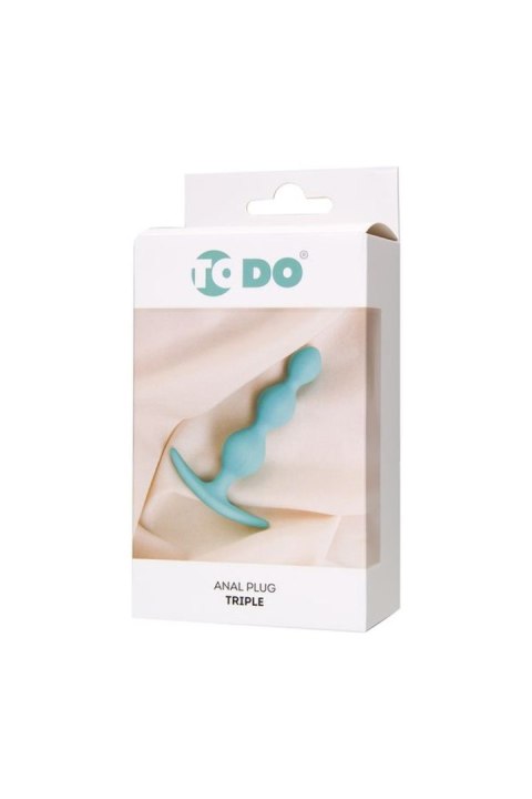 ToDo by Toyfa Anal plug Triple, silicone, mint, 10.5 cm, O 2.4 cm ToDo by Toyfa Anal plug Triple, silicone, mint, 10.5 cm, O 2.4 cm