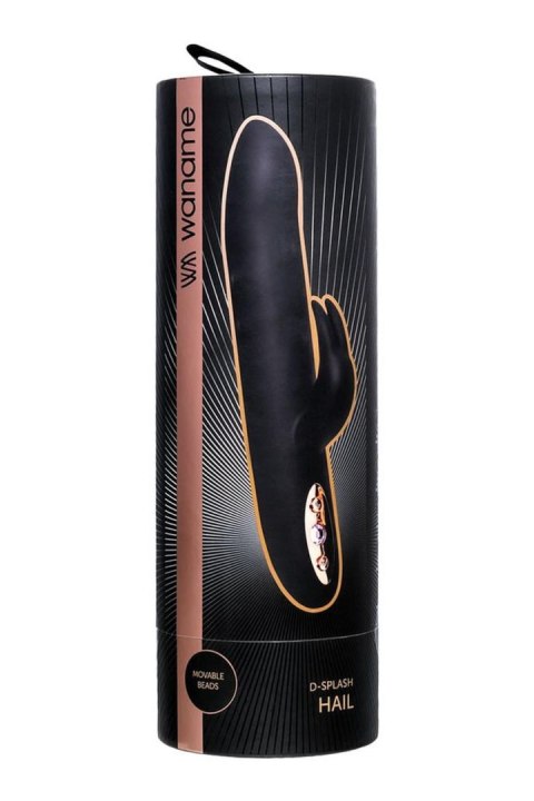 Unrealistic WANAME D-SPLASH HAIL vibrator, silicone, black, 23.8 cm Unrealistic WANAME D-SPLASH HAIL vibrator, silicone, black, 23.8 cm