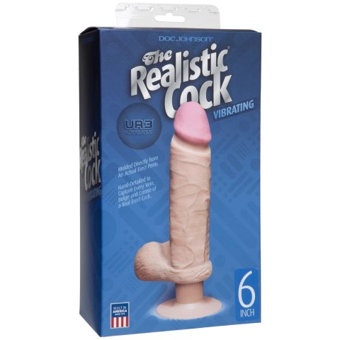 Doc Johnson Realistic Cock 15 cm UR3® z wibracjami i przyssawką Doc Johnson Doc Johnson Realistic Cock 15 cm UR3® z wibracjami i przyssawką Doc Johnson