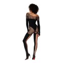 Dreamgirl Bodystocking bezszwowy nieprzezroczysty uniwersalny czarny Dreamgirl Dreamgirl Bodystocking bezszwowy nieprzezroczysty uniwersalny czarny Dreamgirl