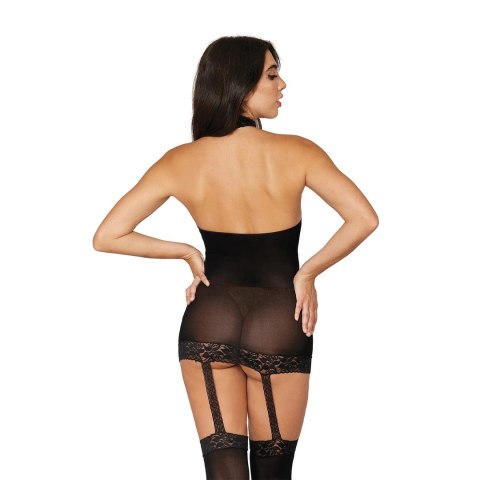 Dreamgirl Sheer sukienka z koronką i pończochami, uniwersalny rozmiar Dreamgirl Dreamgirl Sheer sukienka z koronką i pończochami, uniwersalny rozmiar Dreamgirl