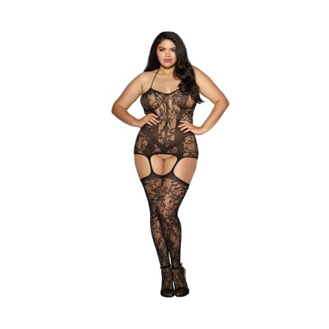 Dreamgirl Sukienka Fishnet Plus Size z Koronką i Pończochami Dreamgirl Dreamgirl Sukienka Fishnet Plus Size z Koronką i Pończochami Dreamgirl