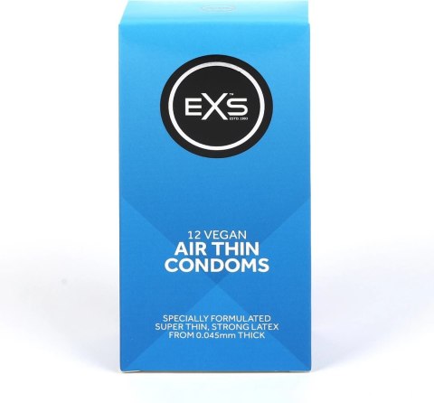 EXS Air Thin 12 sztuk - ultracienkie prezerwatywy lateksowe 56 mm EXS EXS Air Thin 12 sztuk - ultracienkie prezerwatywy lateksowe 56 mm EXS