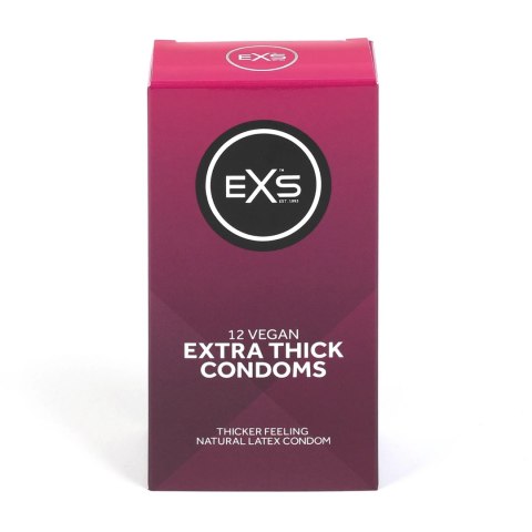 EXS Extra Thick 12 szt. prezerwatywy z wytrzymałego lateksu EXS EXS Extra Thick 12 szt. prezerwatywy z wytrzymałego lateksu EXS