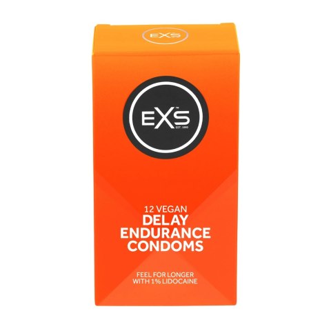 EXS Endurance Delay prezerwatywy 53 mm 12 szt. z lidokainą, opoźniające EXS EXS Endurance Delay prezerwatywy 53 mm 12 szt. z lidokainą, opoźniające EXS