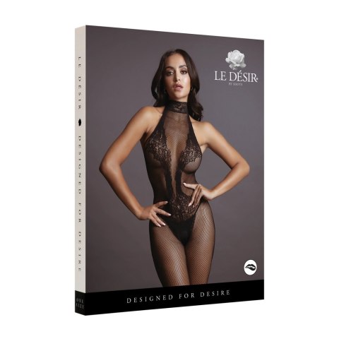 Le Desir Bodystocking Fishnet koronkowy S-XL z dekoltem halter Le Désir by Shots Le Desir Bodystocking Fishnet koronkowy S-XL z dekoltem halter Le Désir by Shots