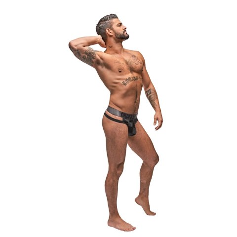 Male Power Check'd Mate Stringi Cutout z siateczką i ozdobnym pasem M Male Power Male Power Check'd Mate Stringi Cutout z siateczką i ozdobnym pasem M Male Power