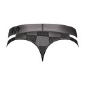 Male Power Check'd Mate Stringi Cutout z siateczką i ozdobnym pasem M Male Power Male Power Check'd Mate Stringi Cutout z siateczką i ozdobnym pasem M Male Power