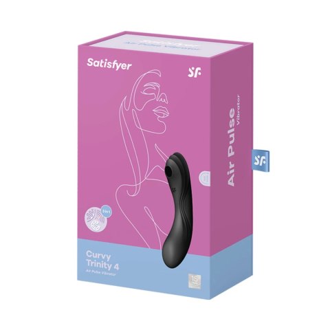 Satisfyer Curvy Trinity 4 Black - 3-funkcyjny masażer silikonowy IPX7 Satisfyer Satisfyer Curvy Trinity 4 Black - 3-funkcyjny masażer silikonowy IPX7 Satisfyer