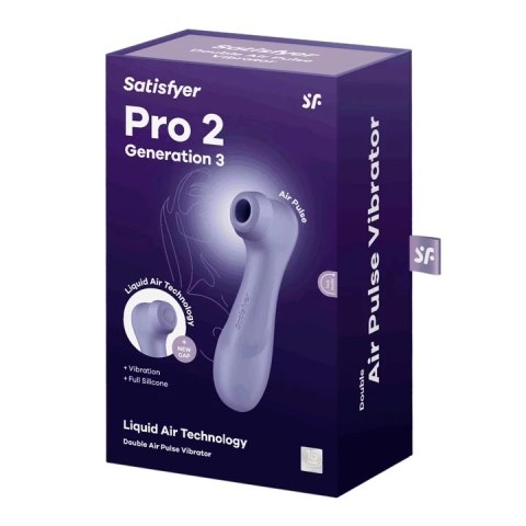 Satisfyer Pro 2 Generation 3 Violet - Intuicyjny Stymulator Air Pulse z Aplikacją Satisfyer Satisfyer Pro 2 Generation 3 Violet - Intuicyjny Stymulator Air Pulse z Aplikacją Satisfyer