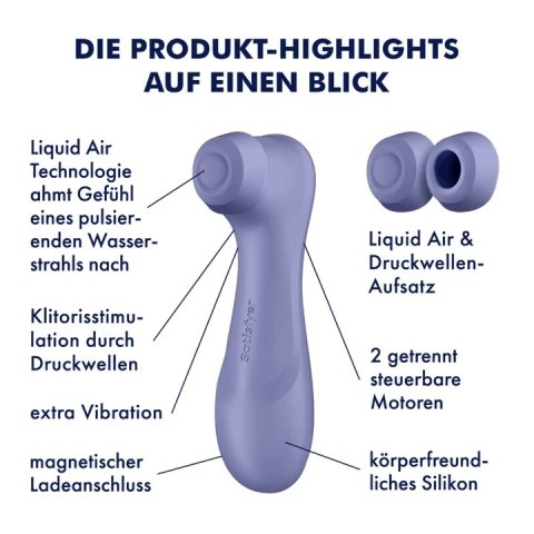 Satisfyer Pro 2 Generation 3 Violet - Intuicyjny Stymulator Air Pulse z Aplikacją Satisfyer Satisfyer Pro 2 Generation 3 Violet - Intuicyjny Stymulator Air Pulse z Aplikacją Satisfyer