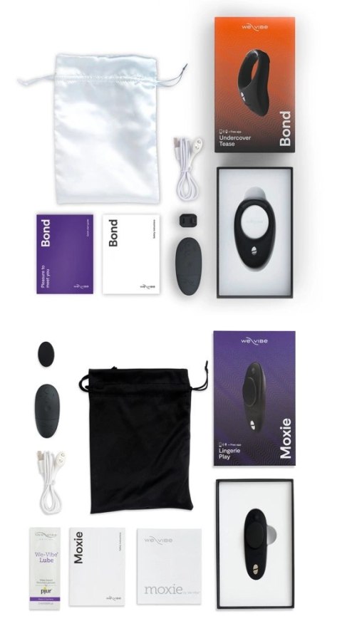 We-Vibe Tease Us Bond & Moxie+ Zestaw Intymny, Wodoodporny, Aplikacja We Vibe We-Vibe Tease Us Bond & Moxie+ Zestaw Intymny, Wodoodporny, Aplikacja We Vibe