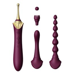 ZALO Bess 2 Velvet Purple - wielofunkcyjne urządzenie do masażu 4w1 Zalo