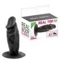 Dildo z przyssawką Real Tim Black Dildo z przyssawką Real Tim Black