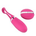 Jajeczko do pochwowy z wibracjami na pilota. 10 wibracji. Delight magenta