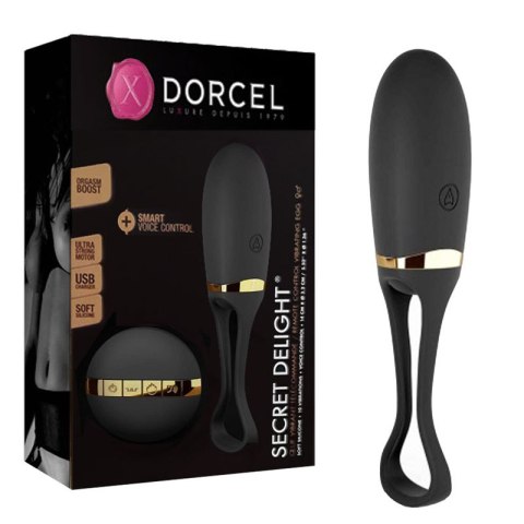 Jajeczko dopochwowe z 10 wibracjami na pilota. Secret Delight black