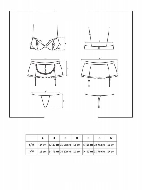 Maidme komplet 5-częściowy L/XL Maidme komplet 5-częściowy L/XL