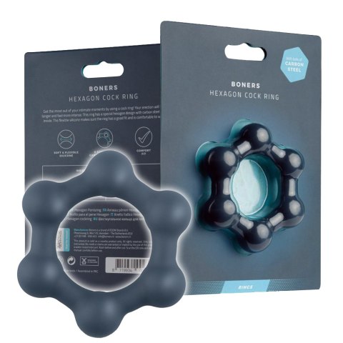 Pierścień erekcyjny Hexagon Cock Ring Pierścień erekcyjny Hexagon Cock Ring
