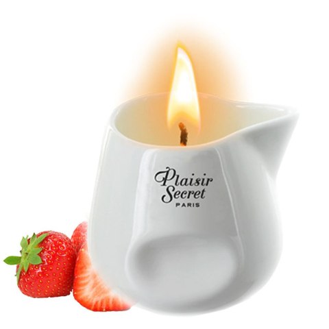 Świeca do masażu ciała zapach truskawek Bougie Candle STRAWBERRY Świeca do masażu ciała zapach truskawek Bougie Candle STRAWBERRY