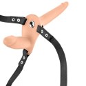 Vibrating Strap-on With Double Dildo Flesh USB Vibrating Strap-on With Double Dildo Flesh USB