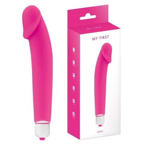Wibrator silikonowy, masażer damski. Dinky Pink Wibrator silikonowy, masażer damski. Dinky Pink