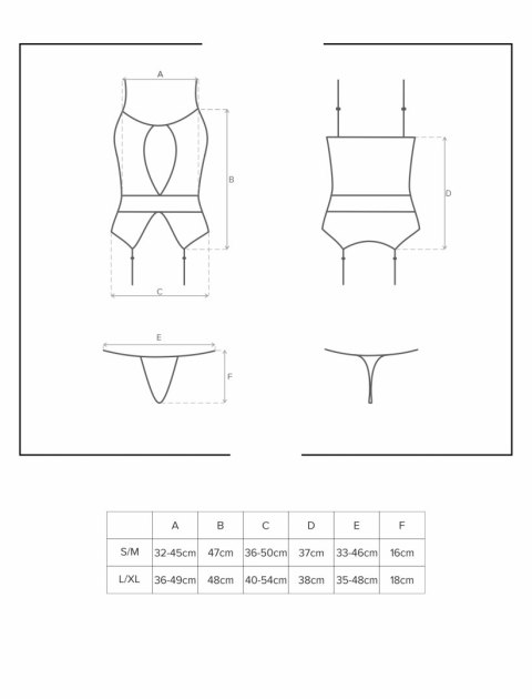 812-COR-1 gorset i stringi L/XL 812-COR-1 gorset i stringi L/XL