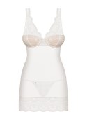 853-CHE-2 koszulka i stringi biała L/XL
