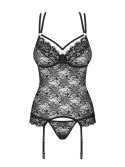860-COR-1 gorset i stringi czarny S/M 860-COR-1 gorset i stringi czarny S/M