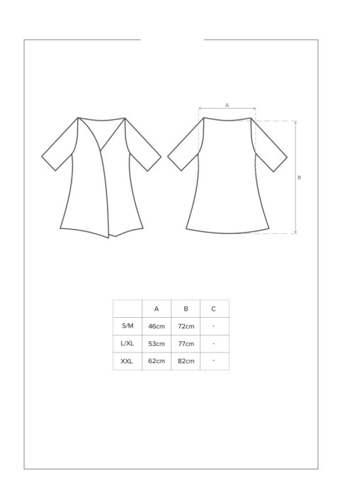 Alluria peignoir szlafrok i stringi L/XL Alluria peignoir szlafrok i stringi L/XL