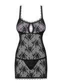 Behindy babydoll i stringi czarna L/XL Behindy babydoll i stringi czarna L/XL