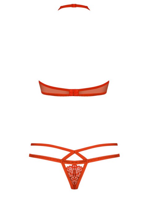 Bielizna damska, komplet 2-częściowy czerwony S/M 838-SET-3 Bielizna damska, komplet 2-częściowy czerwony S/M 838-SET-3