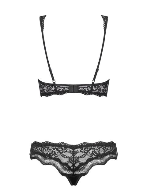 Bielizna damska. piękna. Luvae komplet 2-częściowy czarny L/XL Bielizna damska. piękna. Luvae komplet 2-częściowy czarny L/XL