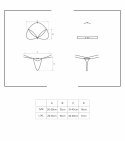 Biustonosz damski i piękne czerwone stringi komplet 2-częściowy czerwony L/XL 838-SET-3