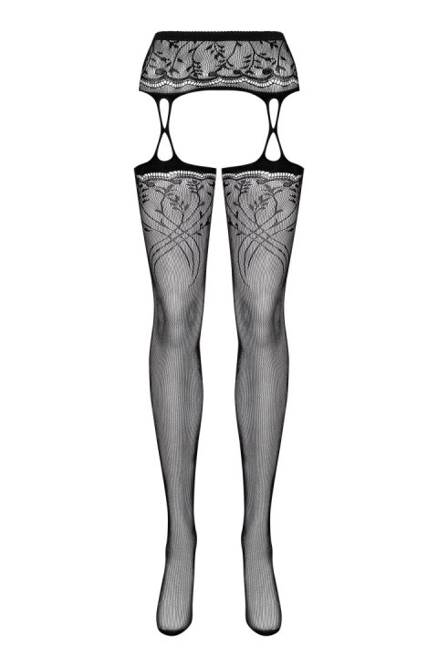 Garter stockings S206 czarne S/M/L Garter stockings S206 czarne S/M/L