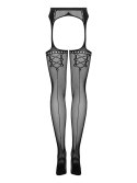 Garter stockings S314 czarne S/M/L. Seksowne. Podniecające.