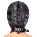 Maska Hood in leatherette with removable gag Maska Hood in leatherette with removable gag