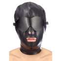 Maska Hood in leatherette with removable mask Maska Hood in leatherette with removable mask