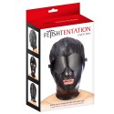 Maska Hood in leatherette with removable mask Maska Hood in leatherette with removable mask