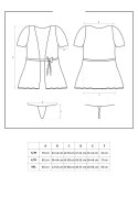 Miamor szlafrok i stringi czarny L/XL