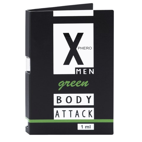 Perfumy X-Phero Body Attack Green for men, 1 ml Perfumy X-Phero Body Attack Green for men, 1 ml