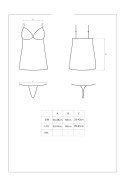 Redella koszulka i stringi czarna L/XL Redella koszulka i stringi czarna L/XL