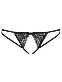 Stringi damskie, otwarte czarne L/XL Picantina