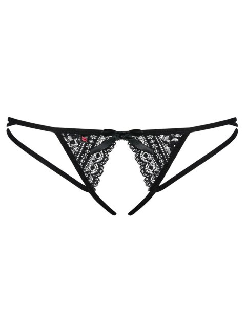 Stringi damskie, otwarte czarne L/XL Picantina Stringi damskie, otwarte czarne L/XL Picantina