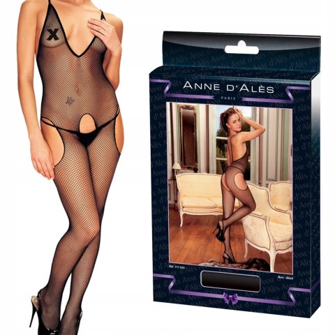 Bodystocking damskie M/L. Wycięcie w kroku, prześwitujące. Anne Dales Bodystocking damskie M/L. Wycięcie w kroku, prześwitujące. Anne Dales