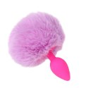 Korek analny z pomponem. Silikonowy plug do tyłka. Elegancki woreczek