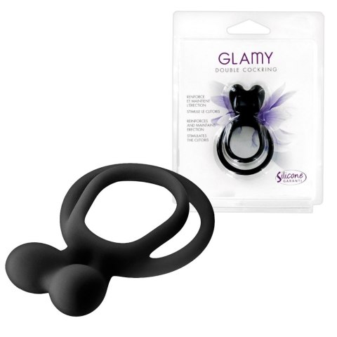 Pierścień Double Cockring Black Pierścień Double Cockring Black