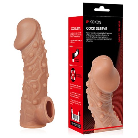 Przedłużka pogrubiająca penisa. Nakładka uniwersalna Cock Sleeve CS 002 S