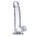WITH BALLS dildo z jądrami na przyssawce 15,5 cm