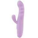Wibrator z ruchem obrotowym 360 z masażerem do łechtaczki. Bright Lavender Wibrator z ruchem obrotowym 360 z masażerem do łechtaczki. Bright Lavender